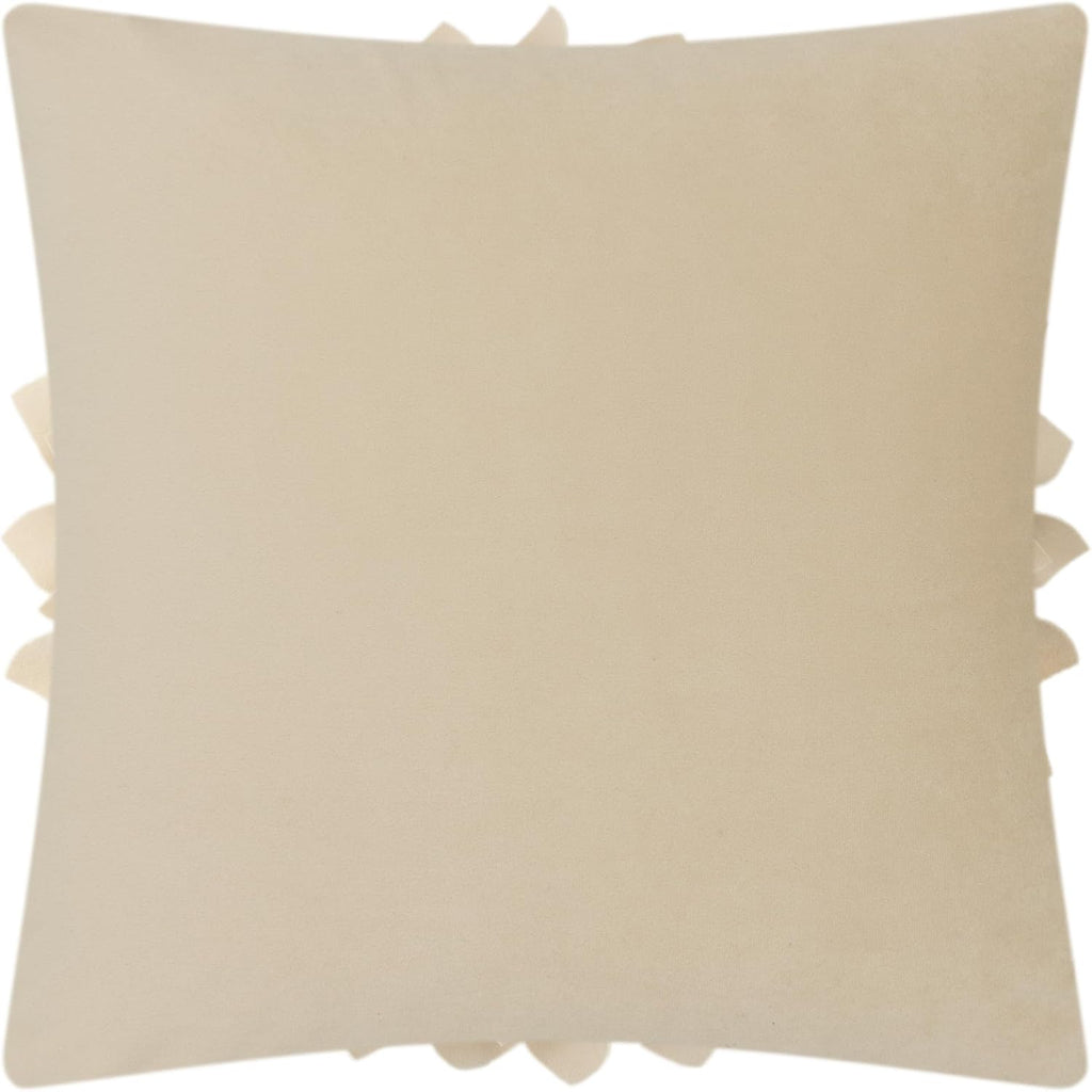 VG|white-tan-velvet|3D Sunflowers Throw Pillow Cover Wine Red