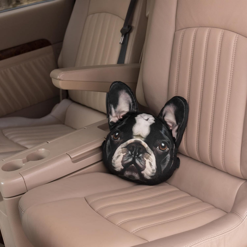 3D Dog Car Neck Pillow Decorative Animal Car Headrest Neck Support for Travel Home Office