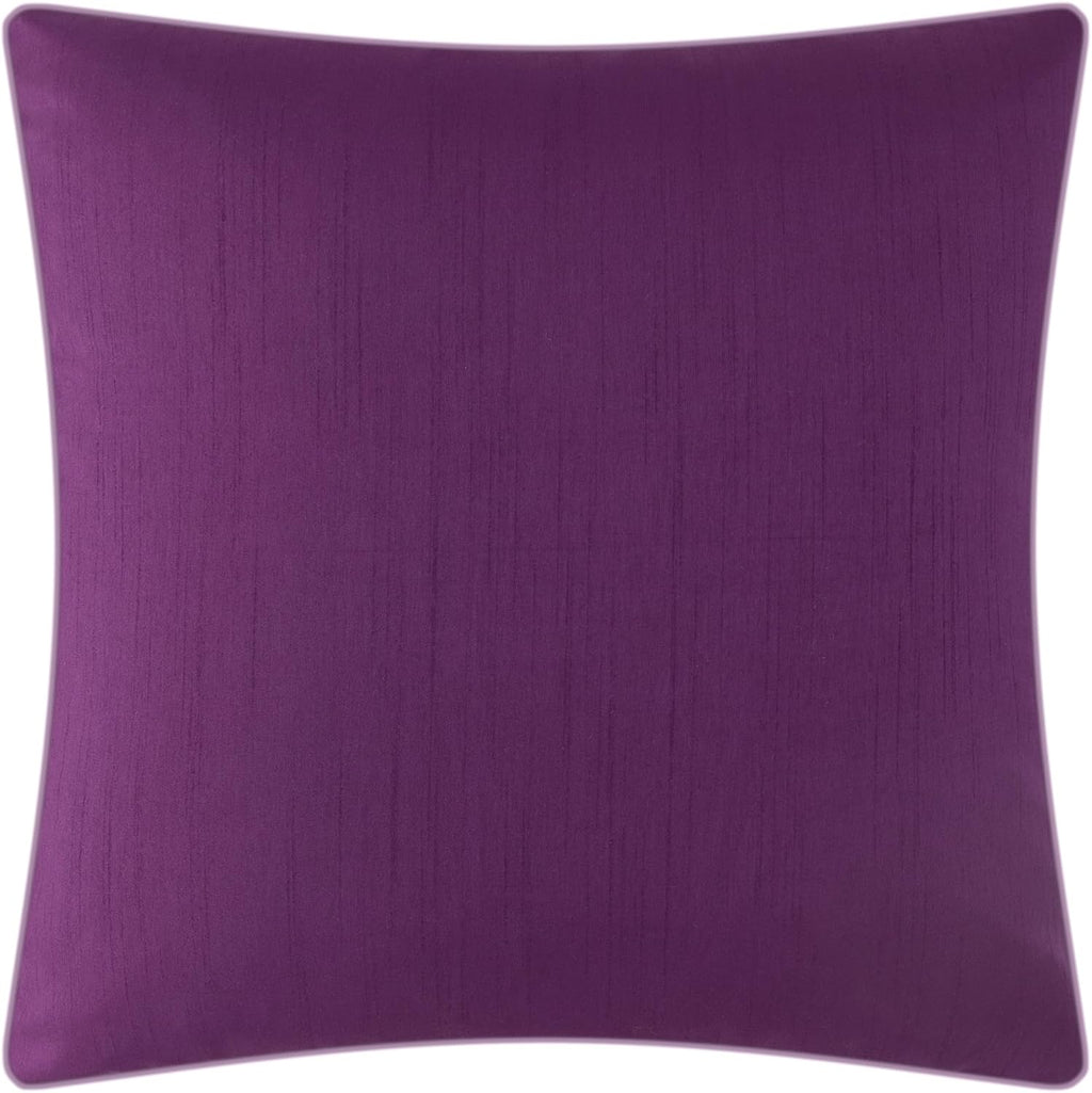 Embroidered Tiger Throw Pillow Cover Decorative Rose Pink Floral Cushion Case Soft Velvet Pillowcase for Sofa Couch Bed Living Room Fuchsia Purple