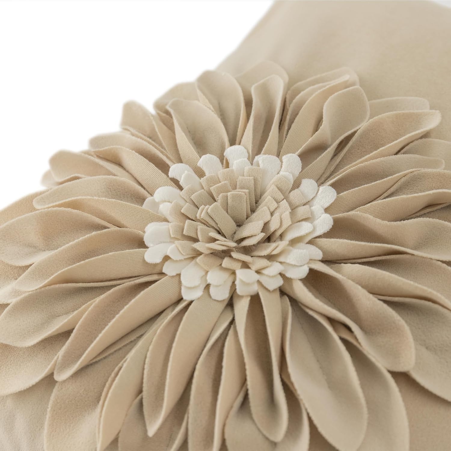 Decorative Flower Throw Pillow Cover 3D Sunflower Pillow Case Velvet Cushion Floral Pillowcase for Bed Living Room Couch Chair