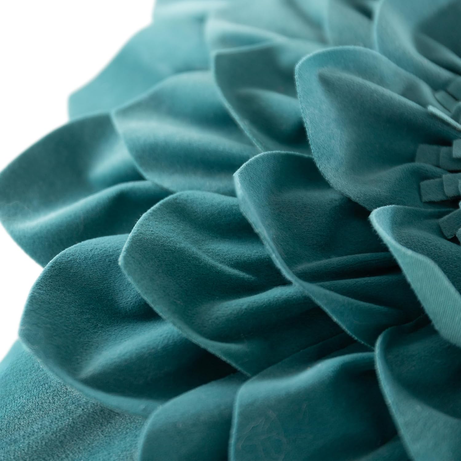 VG|teal-green|3D Flower Throw Pillow Covers