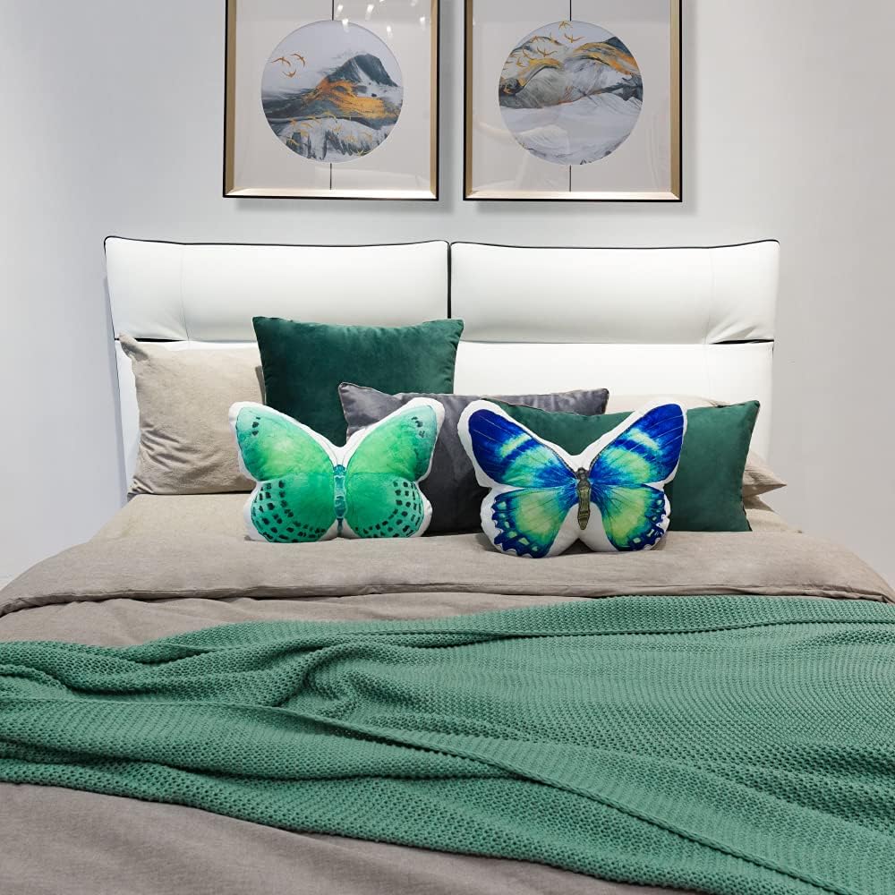 VG|green|3D Butterfly Throw Pillow, Hot Pink
