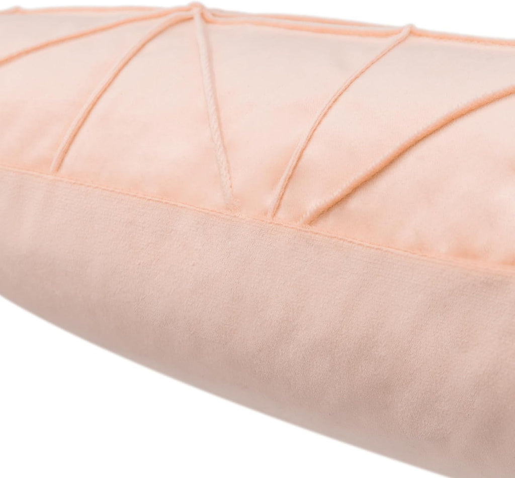 VG|peach-pink|Velvet Pillow Cover