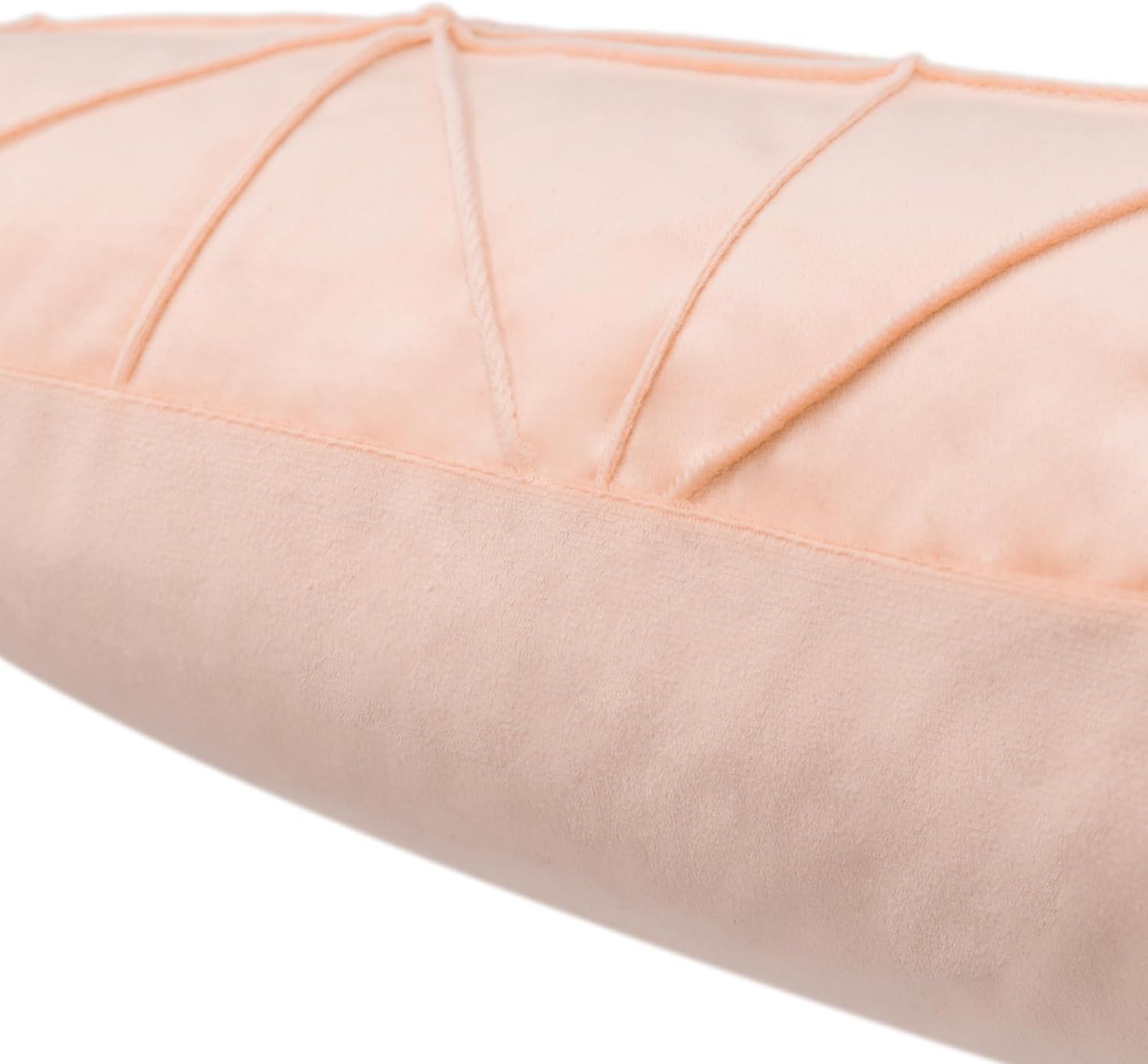 VG|peach-pink|Velvet Pillow Cover