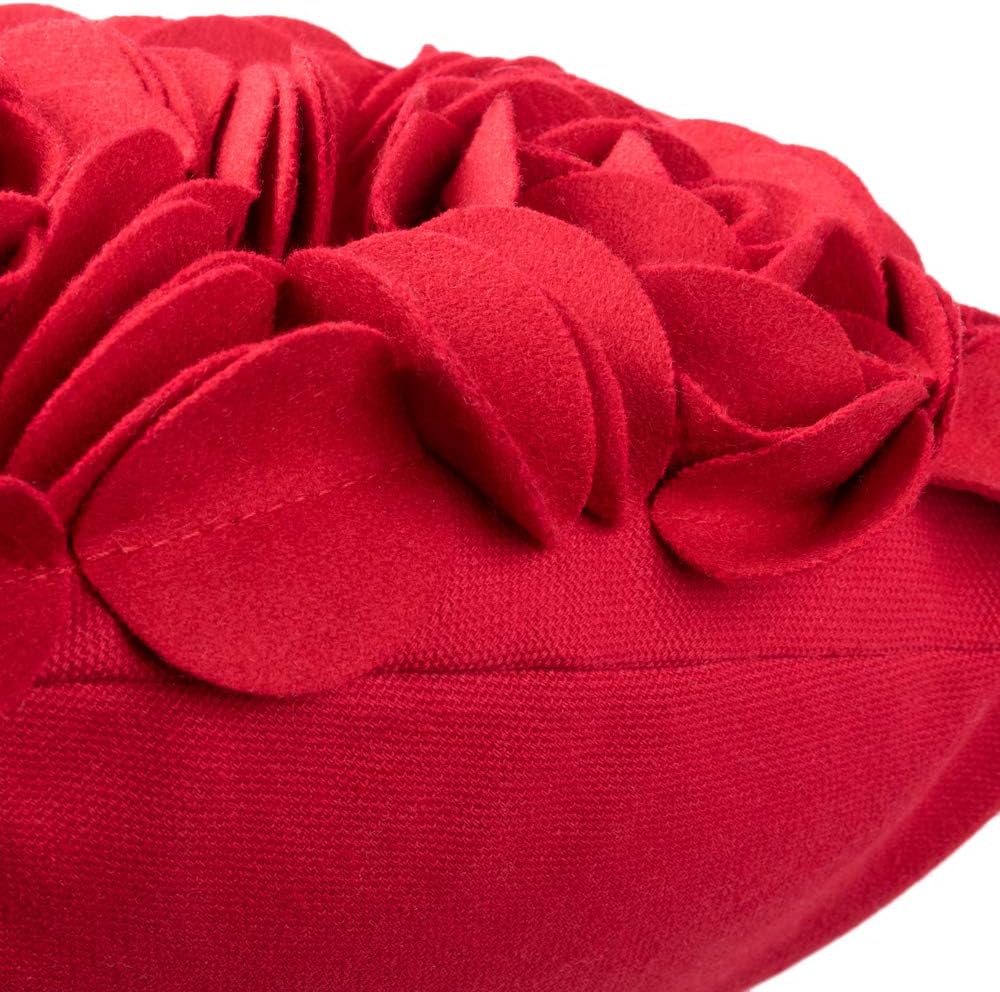 Heart Flower Throw Pillow Covers