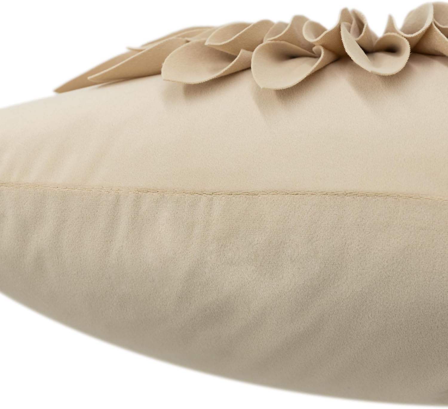 VG|white-tan-velvet|3D Sunflowers Throw Pillow Cover Wine Red