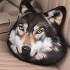 3D Dog Car Neck Pillow Decorative Animal Car Headrest Neck Support for Travel Home Office