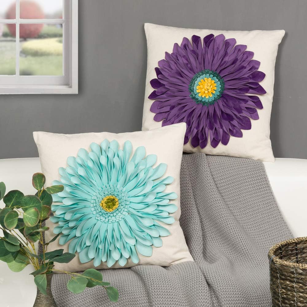 VG|purple-dark-purple-beige-canvas|3D Sunflowers Throw Pillow Cover Wine Red