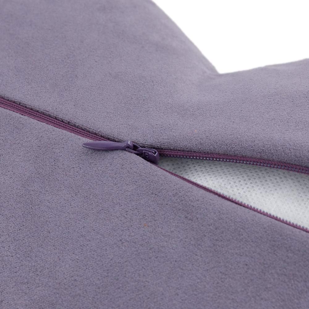 VG|lavender-purple|Heart Flower Throw Pillow Covers