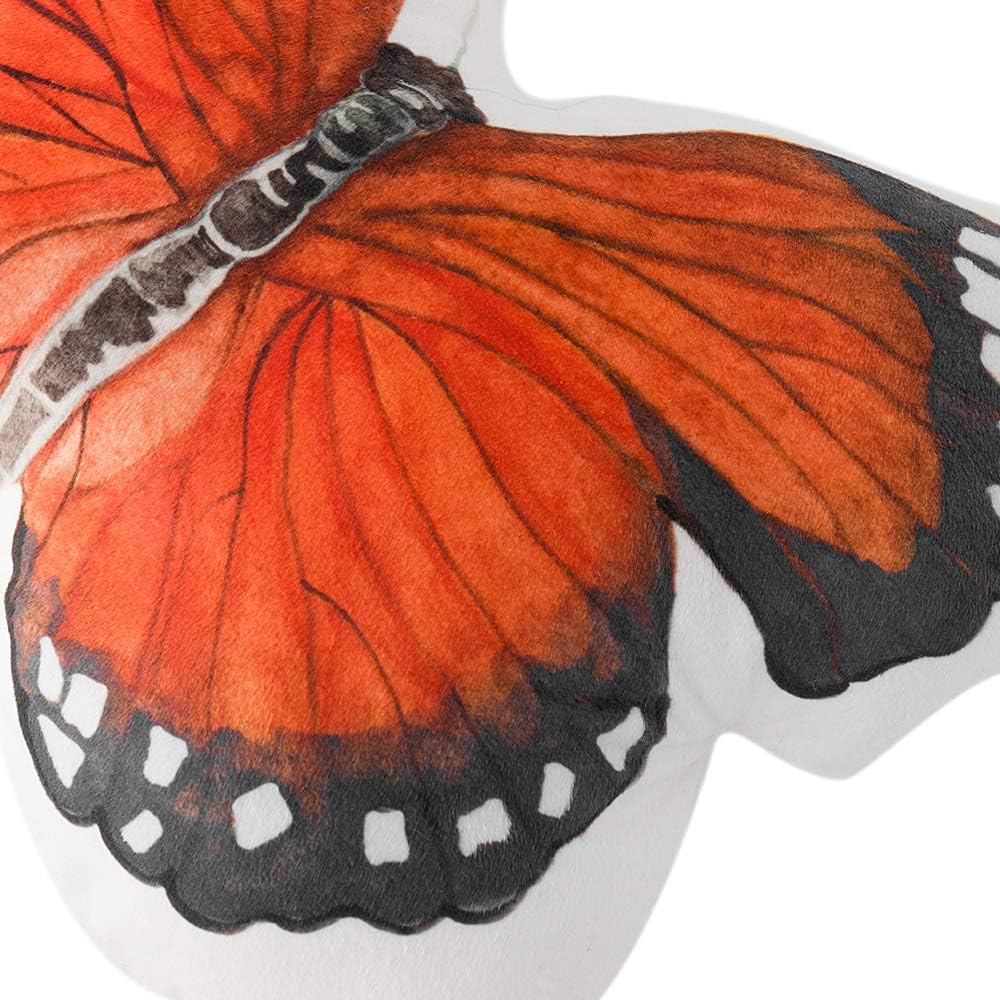 VG|light-orange|3D Butterfly Throw Pillow, Hot Pink