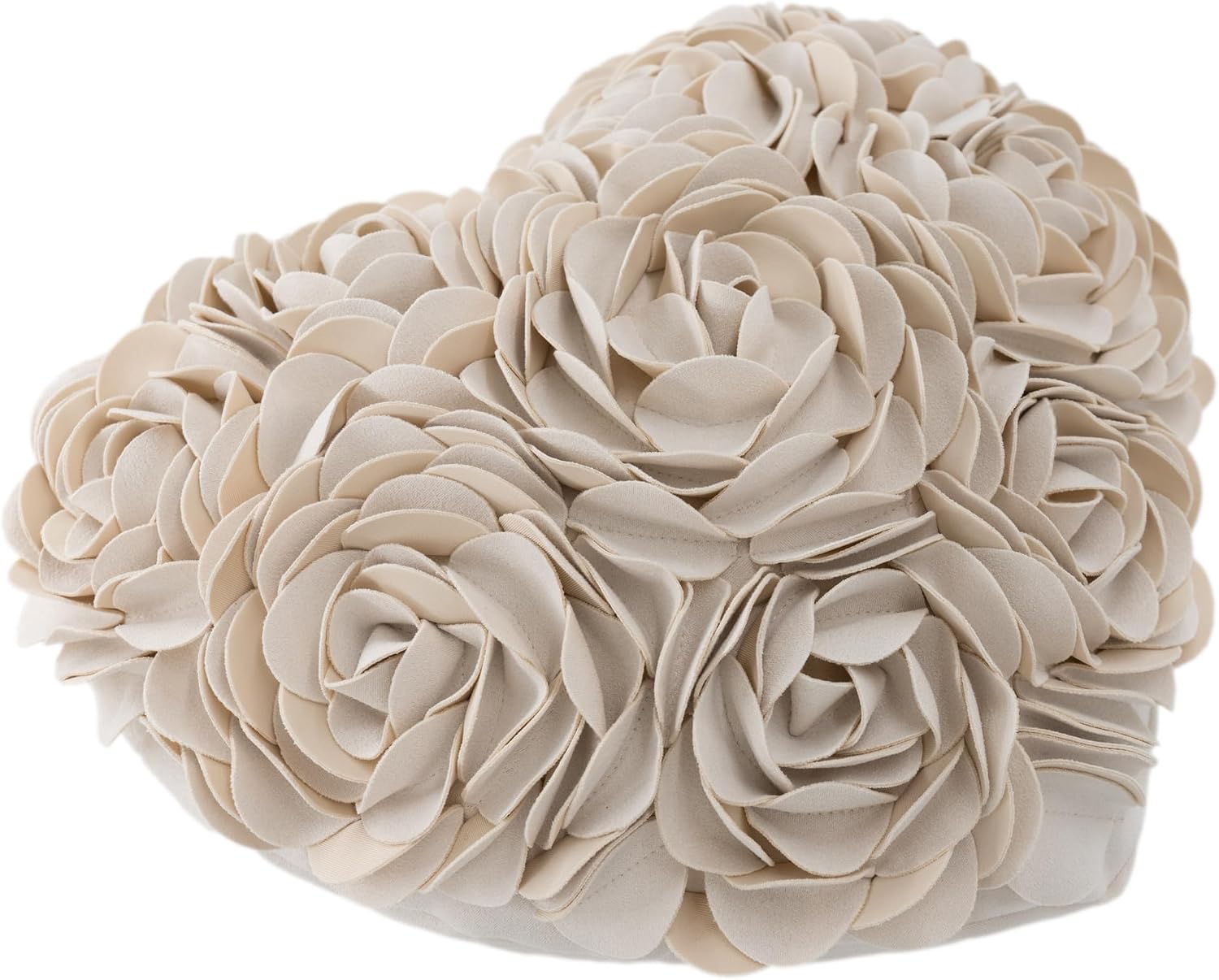 VG|creamy-white|Heart Flower Throw Pillow Covers