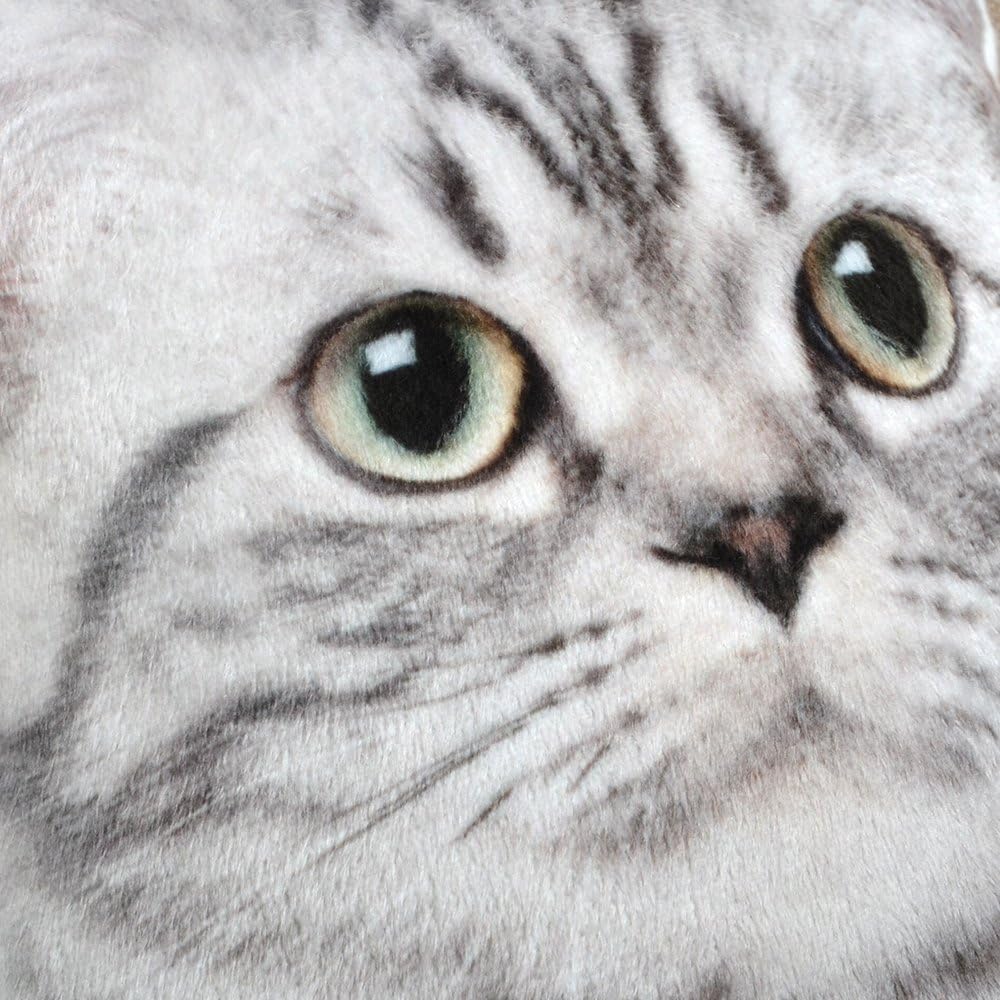 3D Animal Cat Shaped Accent Pillows Decorative Cushions Lifelike Throw Pillow Pet Creative Stuffed Plush Girls Boys Gifts Home Bed Living Room Office Farmhouse Sofa Couch Decor
