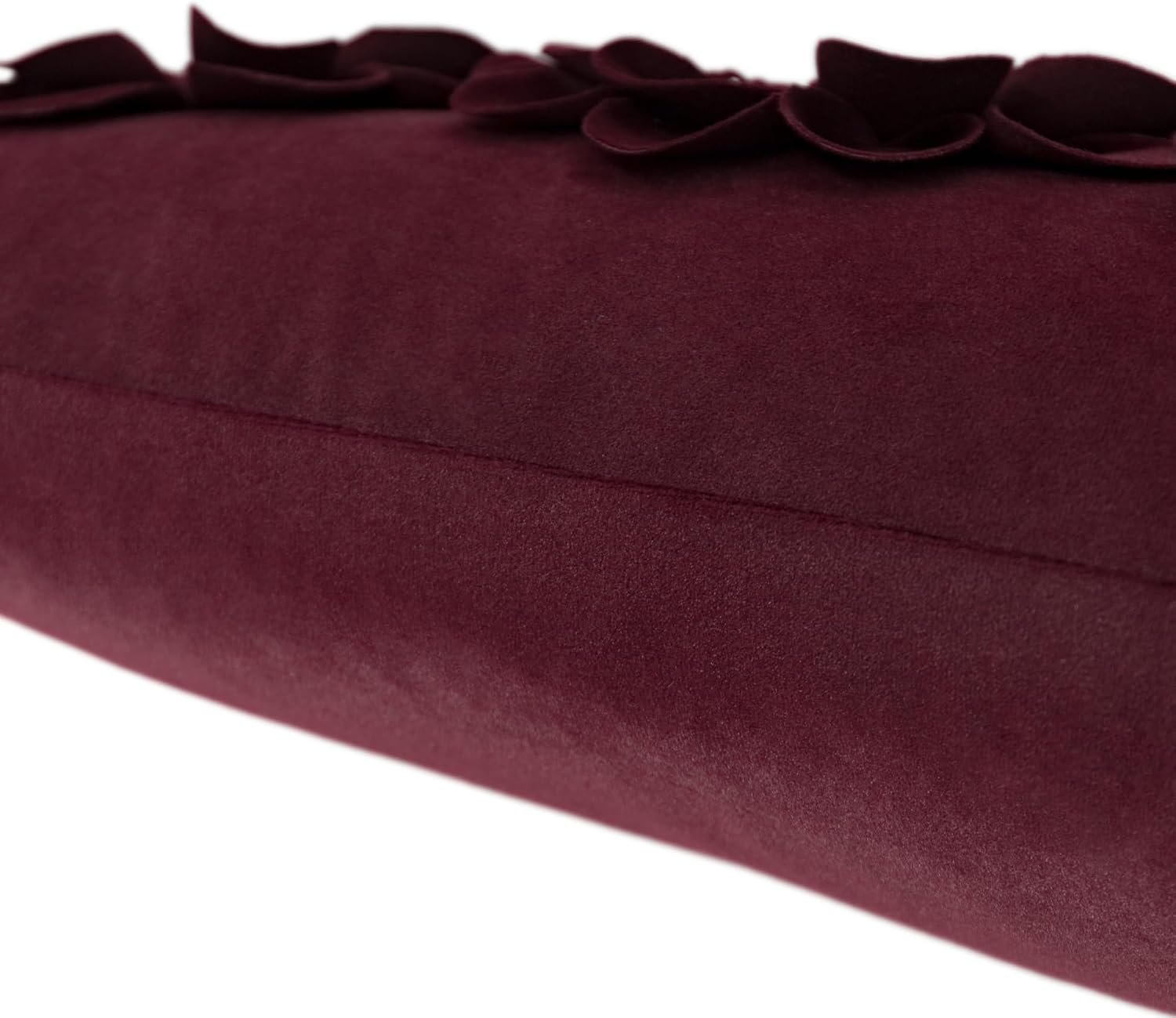 VG|dark-red|3D Flower Throw Pillow Cover