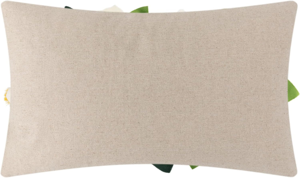VG|white|Decorative 3D Floral Throw Pillow Cover Roses Design