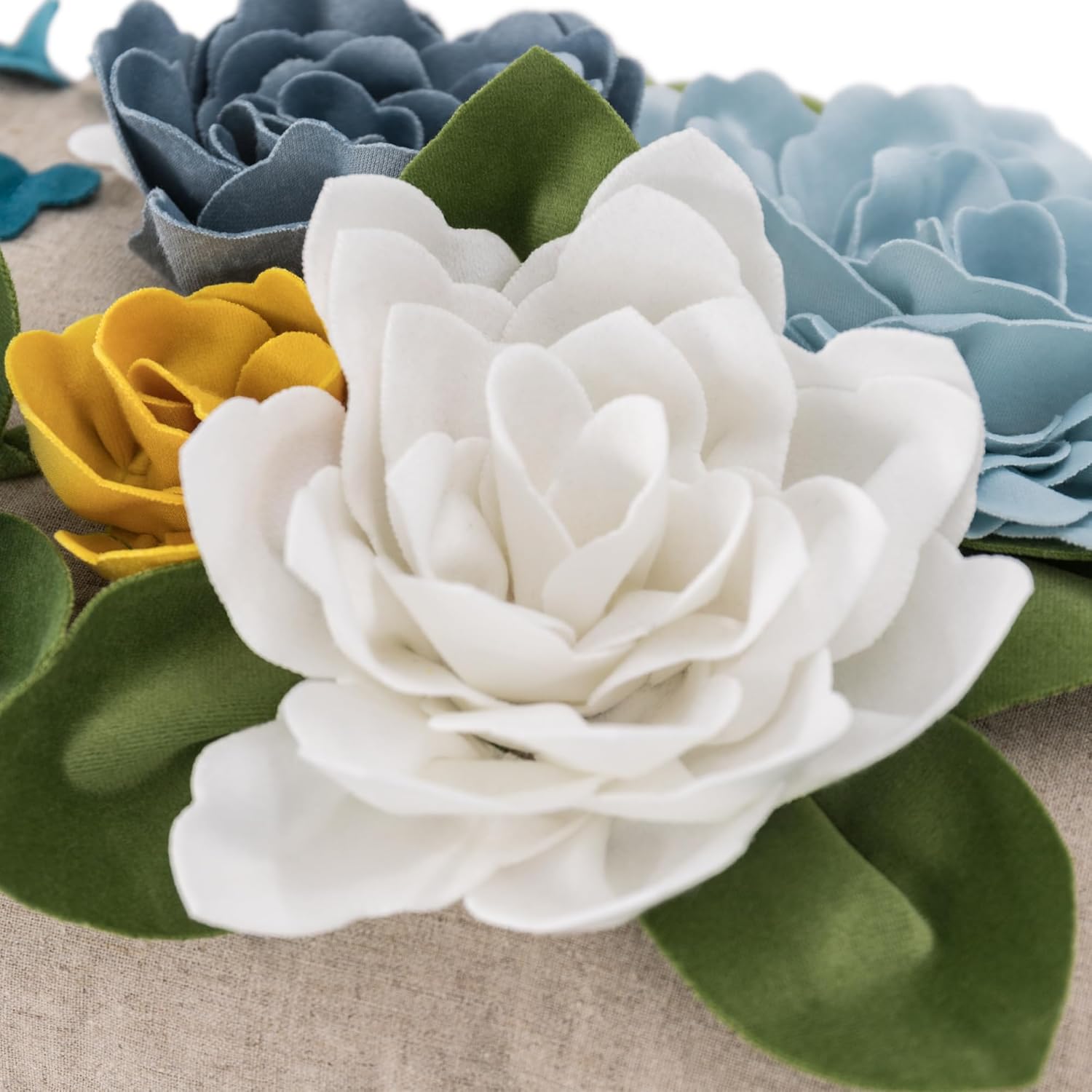 VG|a-blue|3D Flower Throw Pillow Cover