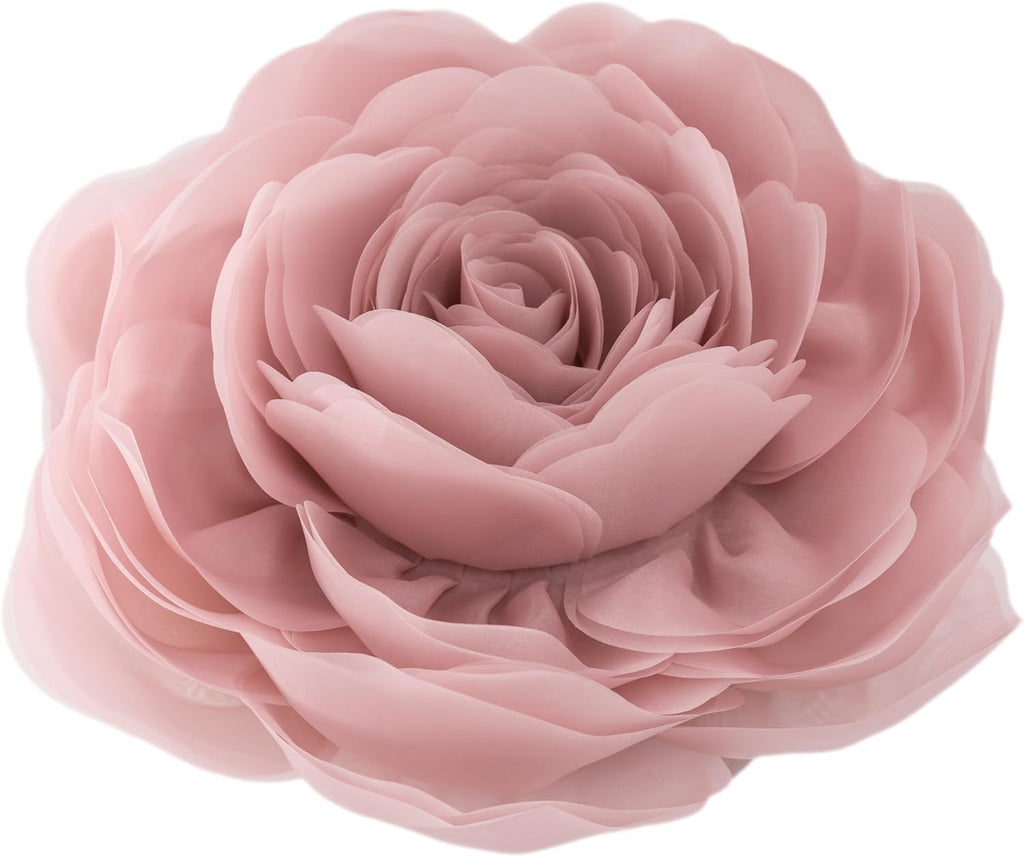 VG|rose-gold|3D Flower Throw Pillow Cover
