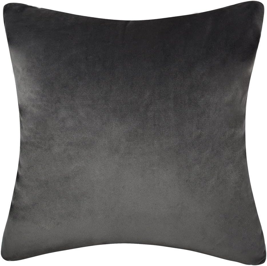 Decorative Throw Pillow Covers Accent Lion Pattern Chenille Cushion Covers Pillowcases for Couch Bed Living Room Home