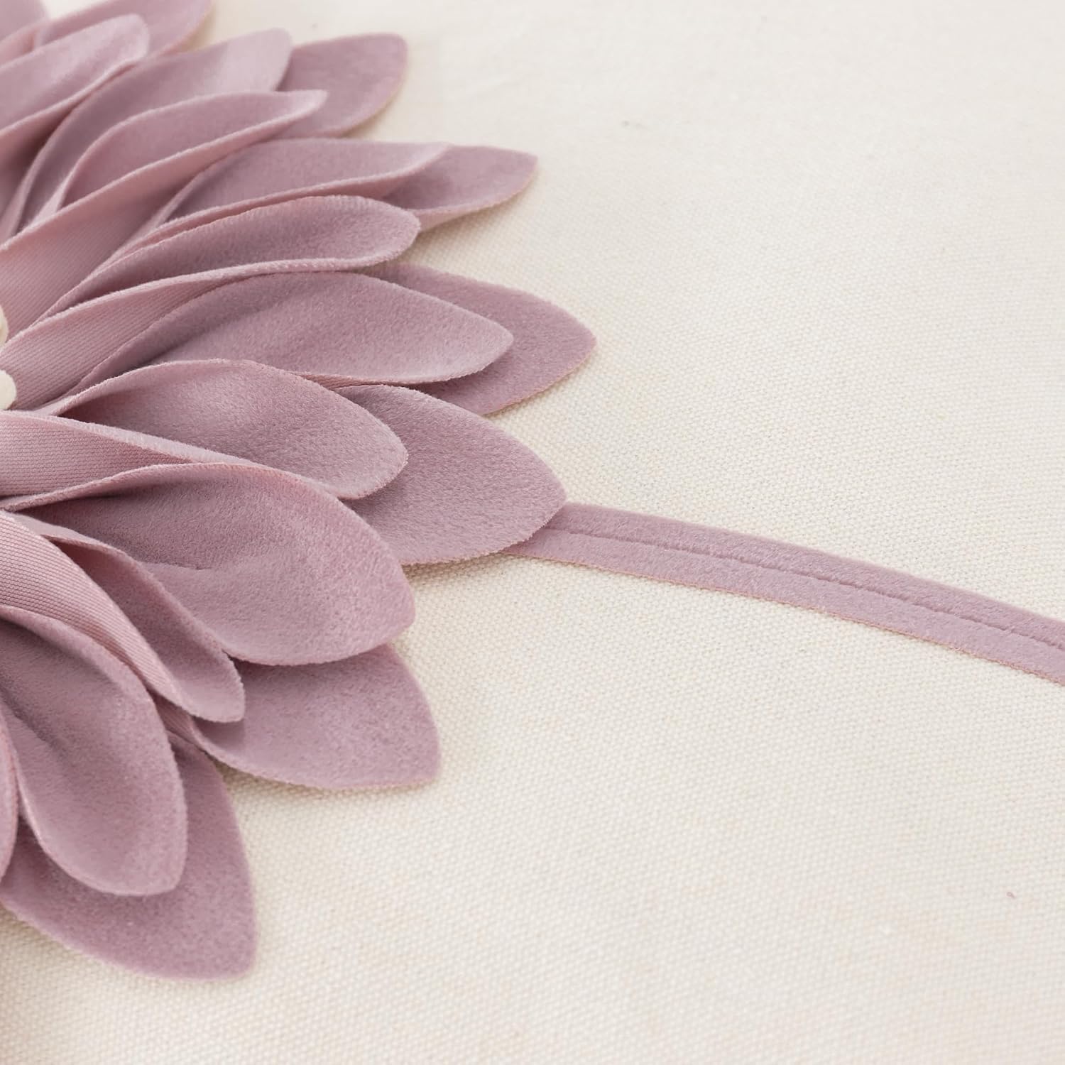 VG|dusty-pink|Decorative Flower Throw Pillow Cover 3D Sunflower Pillow Case Velvet Cushion Floral Pillowcase for Bed Living Room Couch Chair