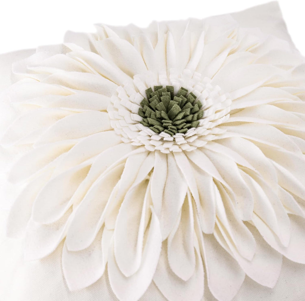 VG|white-creamy-white-beige-canvas|3D Sunflowers Throw Pillow Cover Wine Red