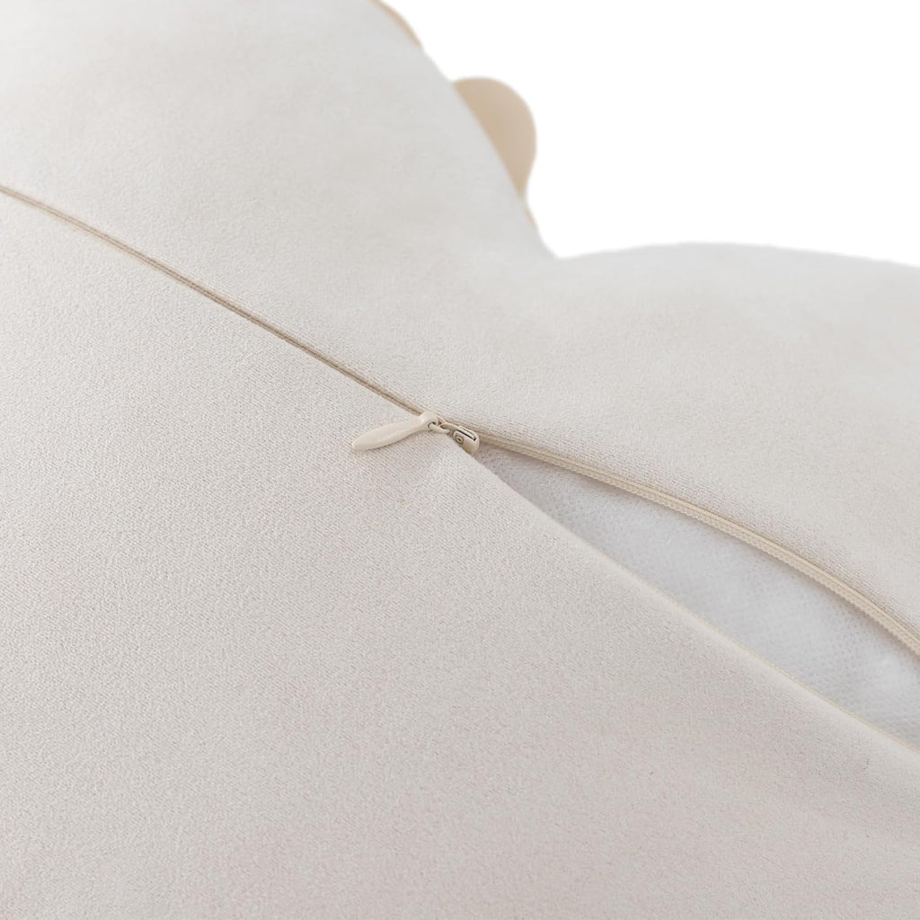 VG|creamy-white|Heart Flower Throw Pillow Covers