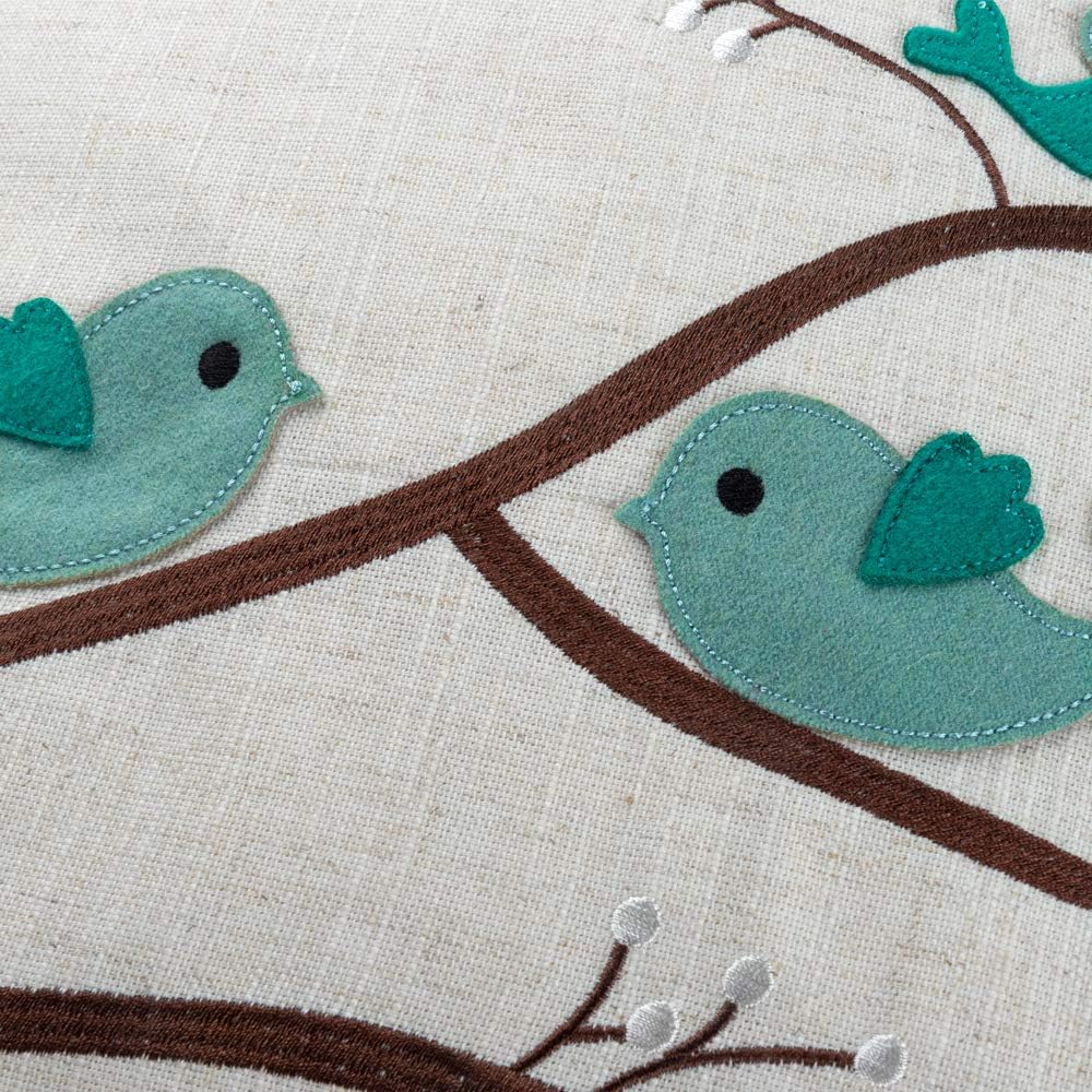 VG|b|ove irds Throw Pi ow Cover ue Green
