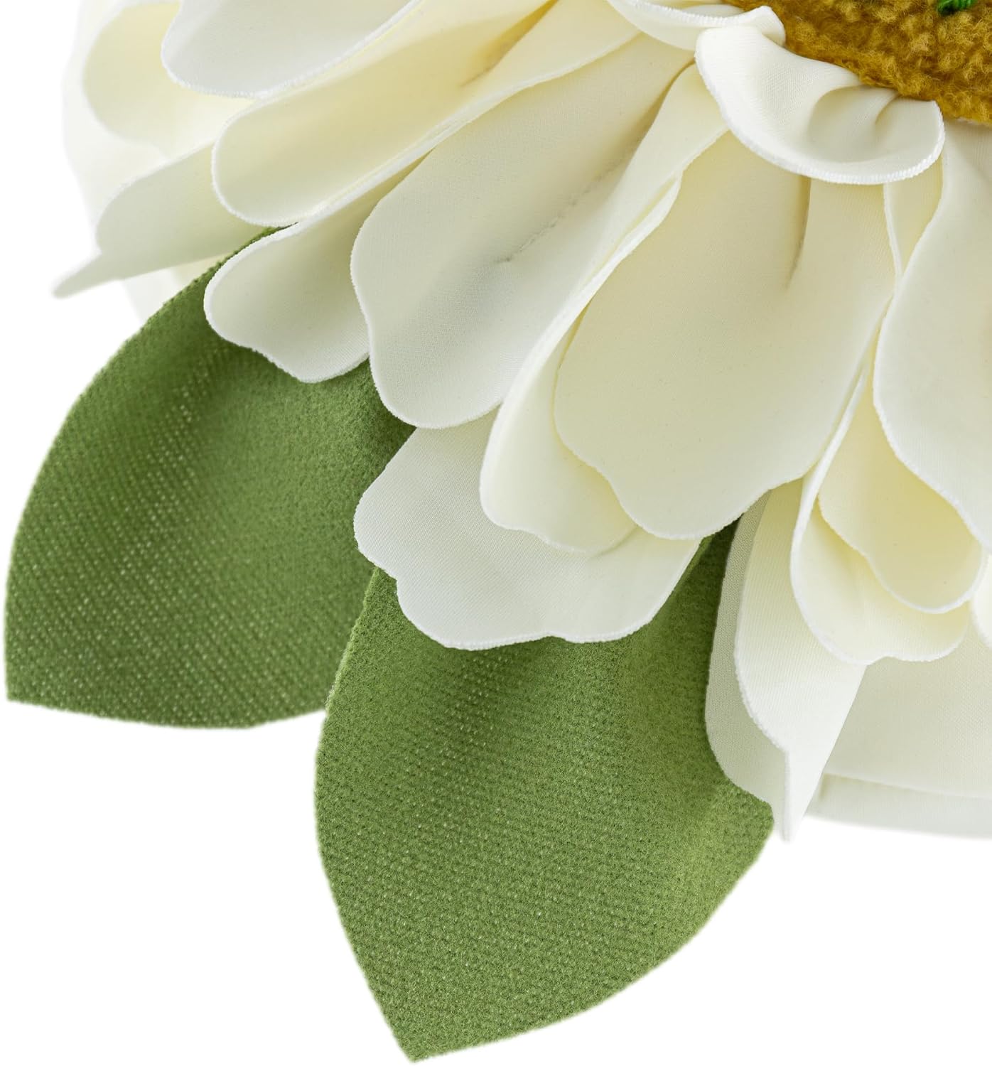 VG|creamy-white|3D Flower Design Round Throw Pillow Flower Decorative Floral Cushion