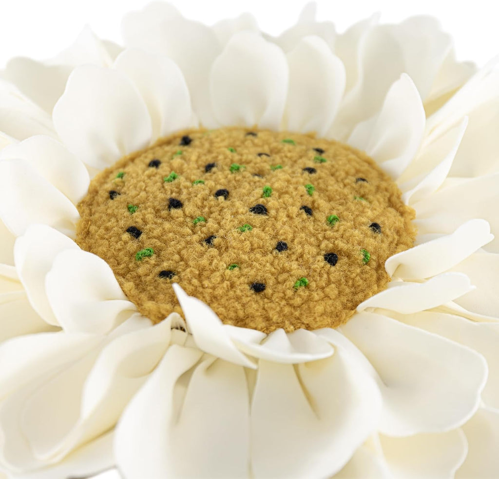 Decorative 3D Flower Throw Pillow Cover Creamy