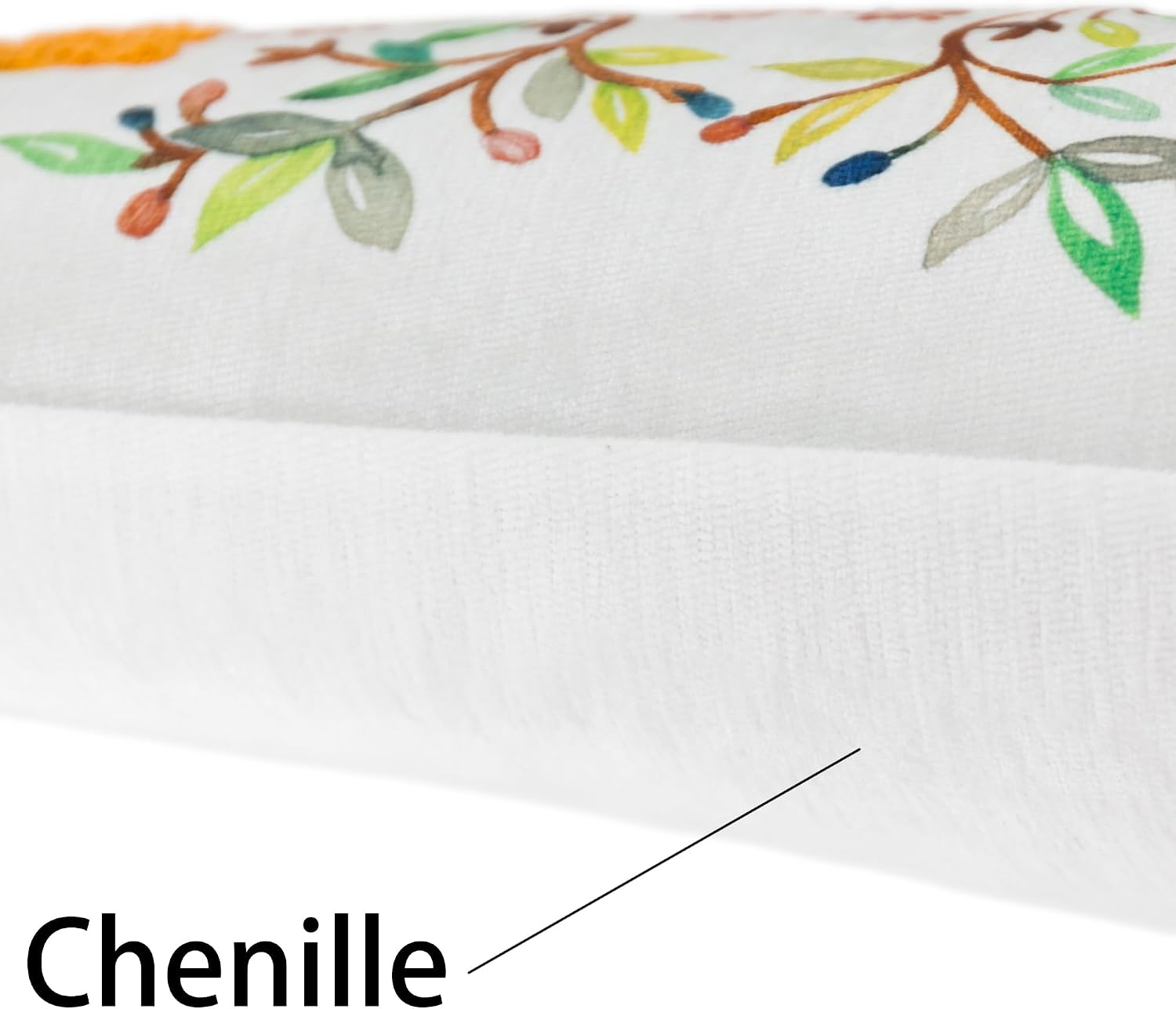 Embroidered Leopard Decorative Throw Pillow Cover