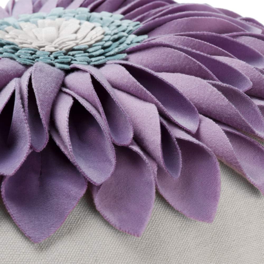 VG|purple-light-purple-beige-canvas|3D Sunflowers Throw Pillow Cover Wine Red