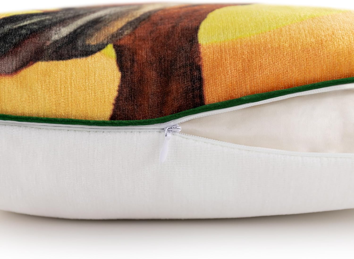 VG|black-orange-bird|Square Throw Pillow Cover