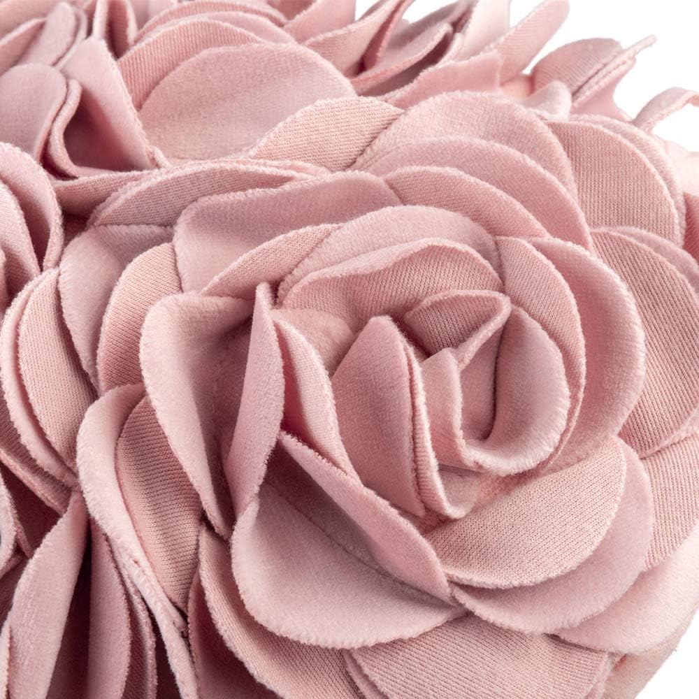 VG|rose-gold|Heart Flower Throw Pillow Covers