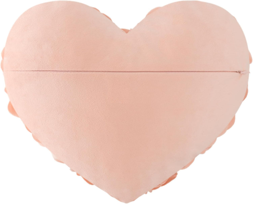 VG|peach-pink|Heart Flower Throw Pillow Covers