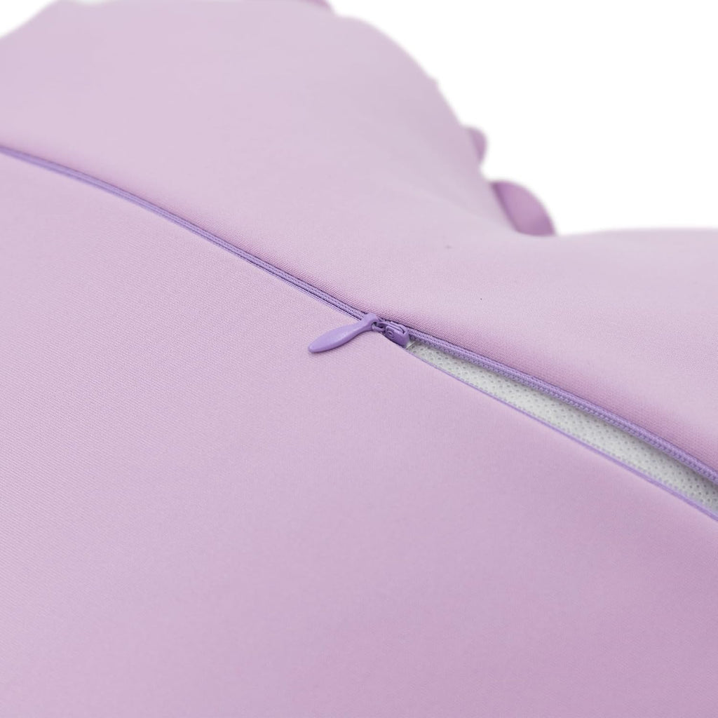 VG|purple-lilac|Heart Flower Throw Pillow Covers