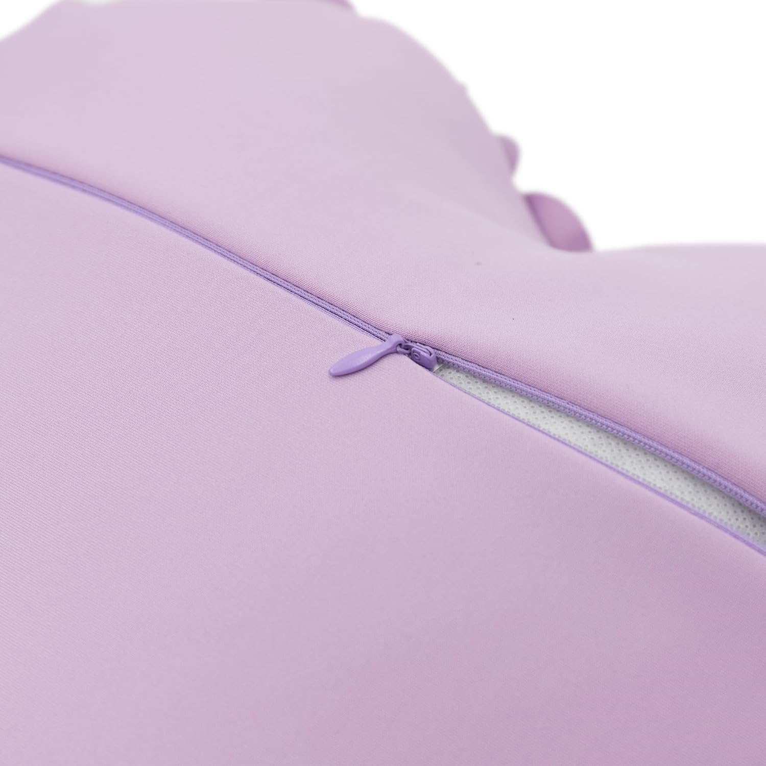 VG|purple-lilac|Heart Flower Throw Pillow Covers