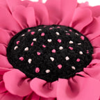VG|hot-pink|Decorative 3D Flower Throw Pillow Cover Creamy
