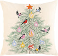 Christmas Tree Embroidered Throw Pillow Covers Accent Pillowcases Christmas Decorations for Indoor Couch Bed Living Room Home Xmas Holiday Decor - Default Title
