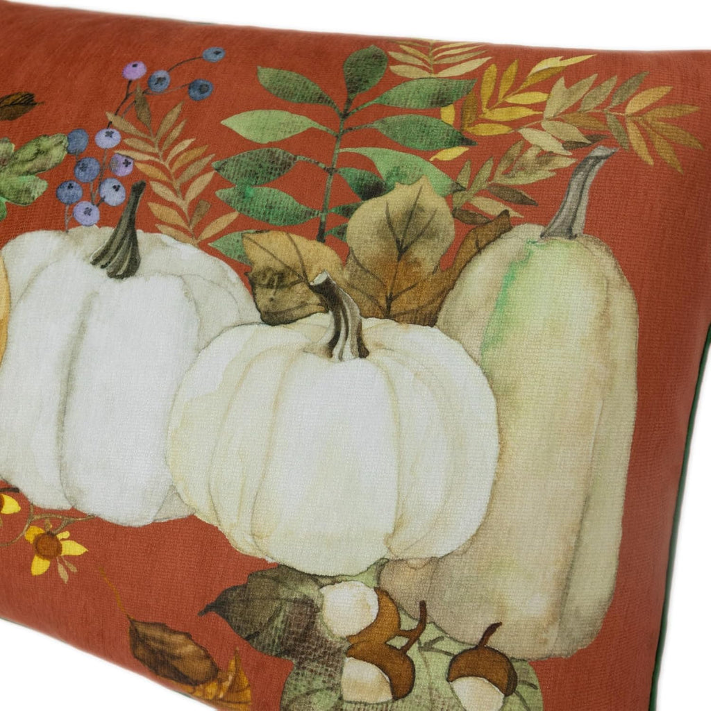 VG|rust-orange|Sunflower Throw Pillow Cover, White
