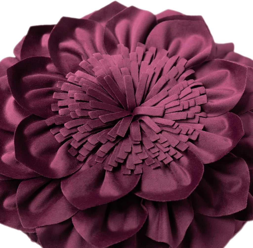 VG|wine-red|Decorative Throw Pillow with Insert