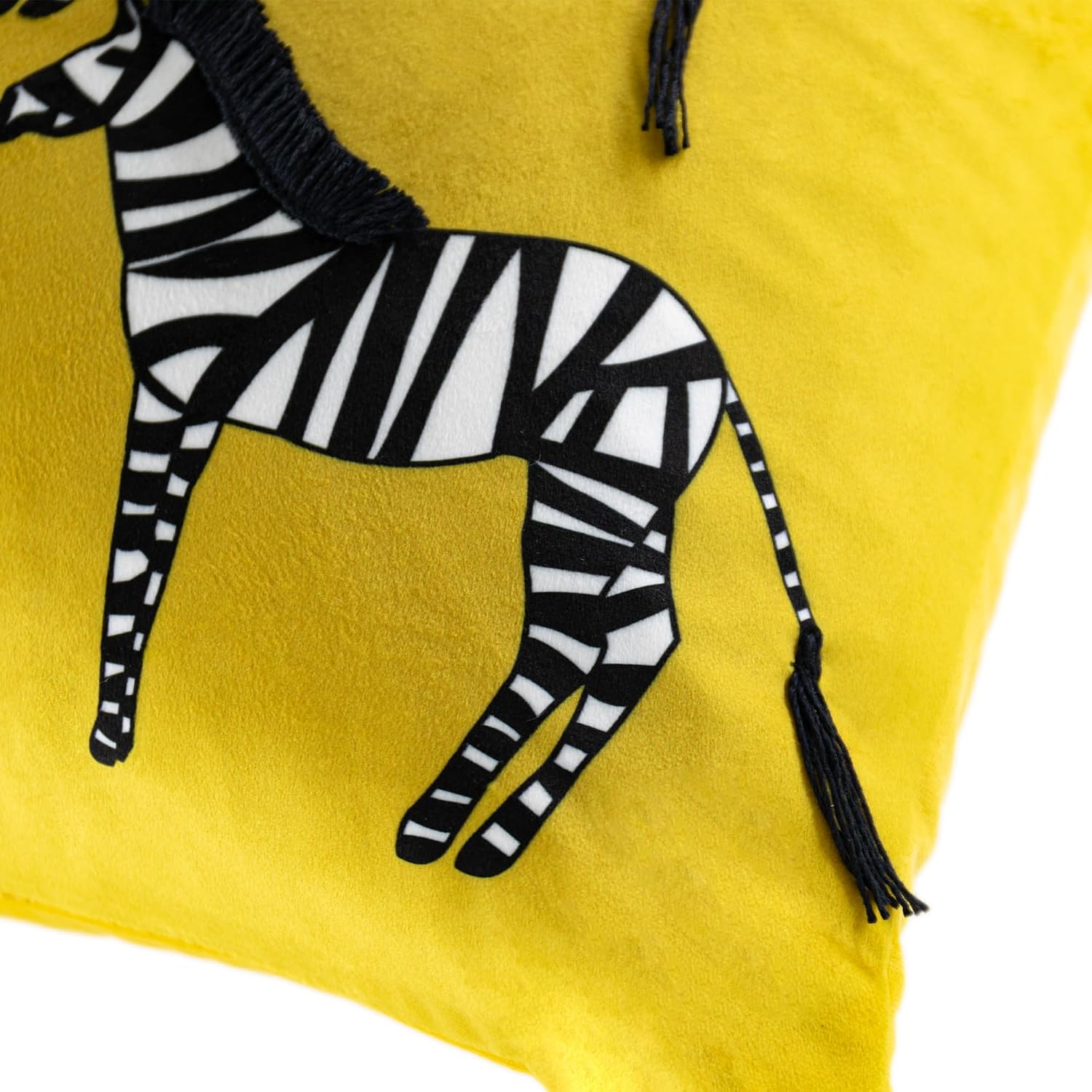 VG|yellow|Printing Zebra Throw Pillow Cover