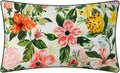 Floral Decorative Throw Pillow Cover, Tropical Garden Design, Multicolor - Default Title