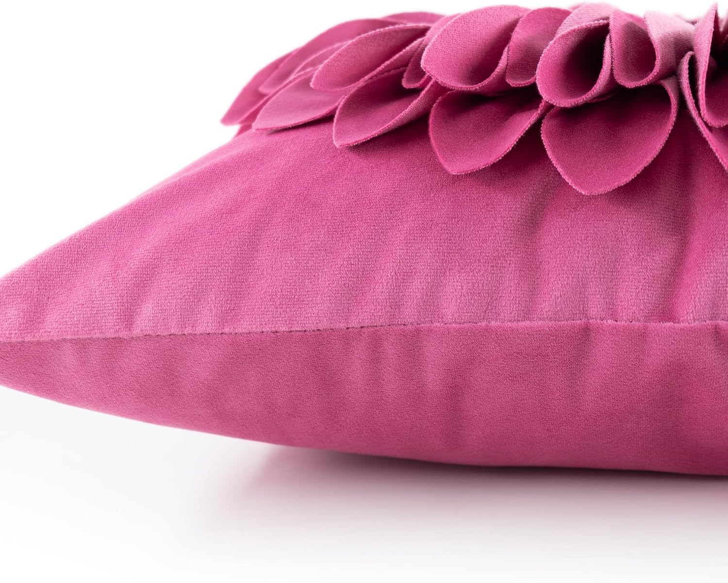 VG|red-fuchsia|3D Sunflowers Throw Pillow Cover Wine Red
