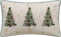 Christmas Tree Embroidered Throw Pillow Cover - 20" x 12" (Pack of 1)