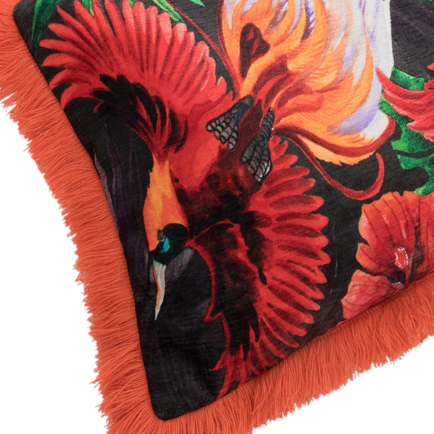 VG|red|Parrot Throw Pillow Cover Soft Pillow Case Decorative Cushion Cover for Sofa Couch Chair Bed Living Room