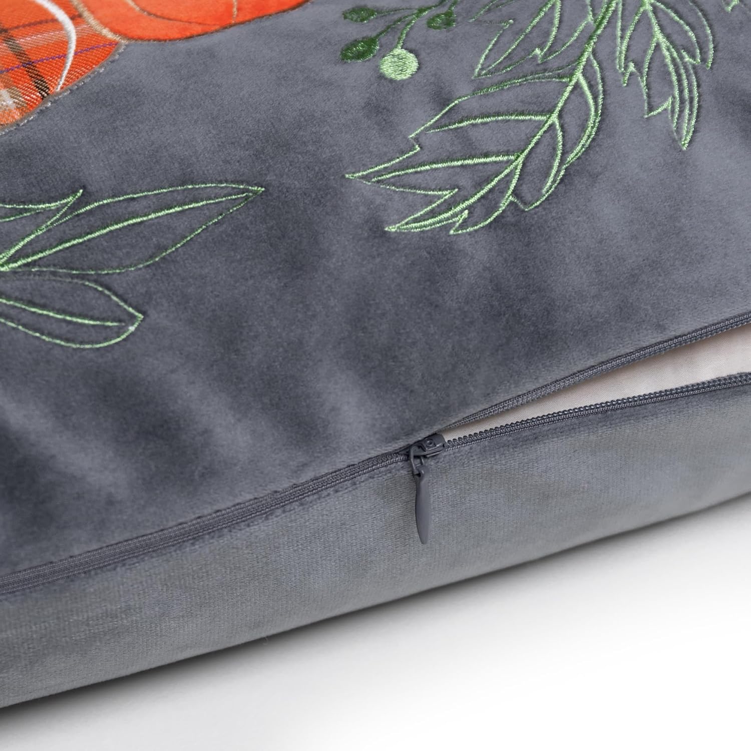 Hallowmas Pumpkin Throw Pillow Cover, Orange