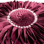 VG|red-wine-red|3D Sunflowers Throw Pillow Cover Wine Red