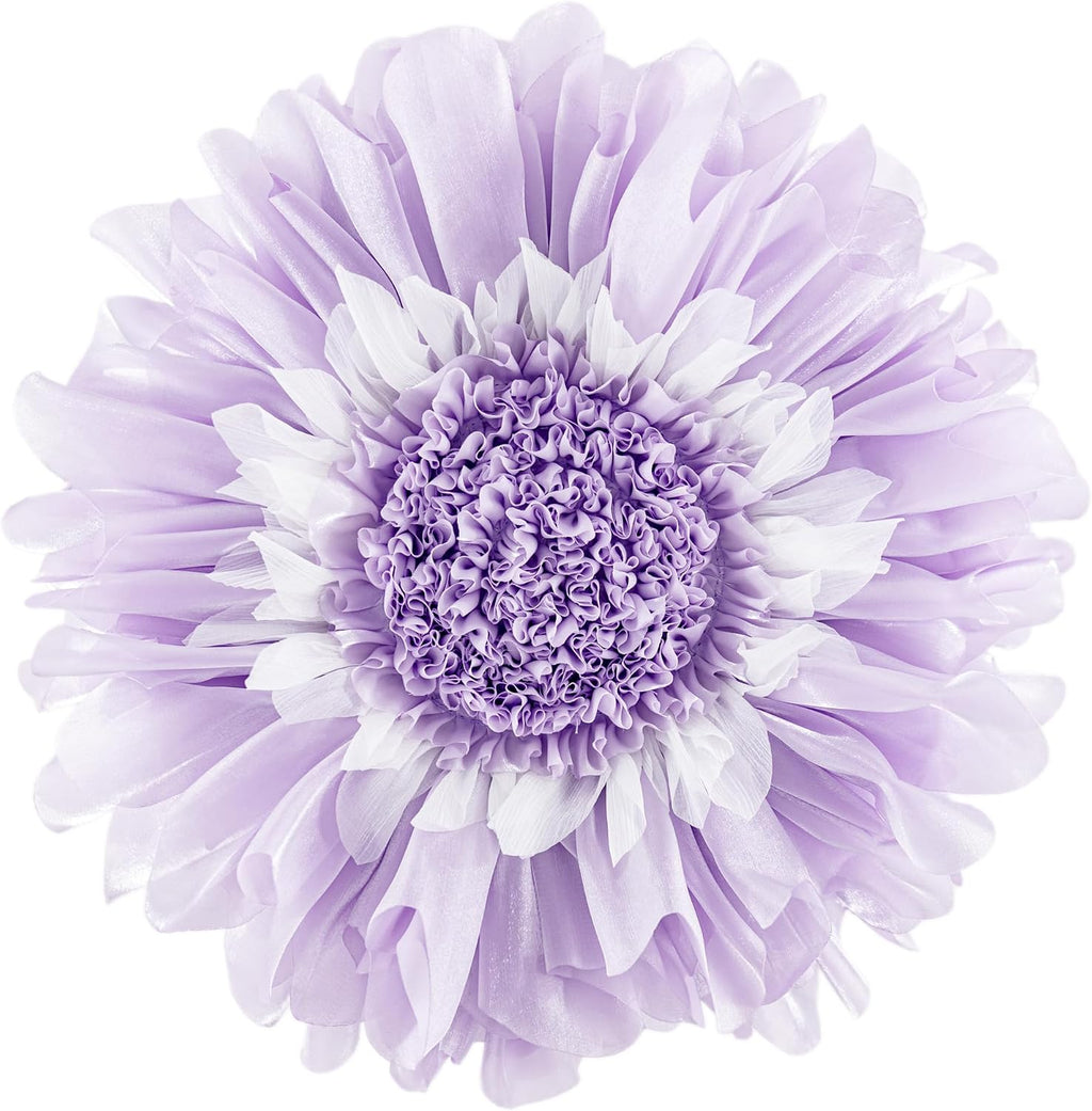 VG|lavender|Decorative 3D Flower Shaped Throw Pillow