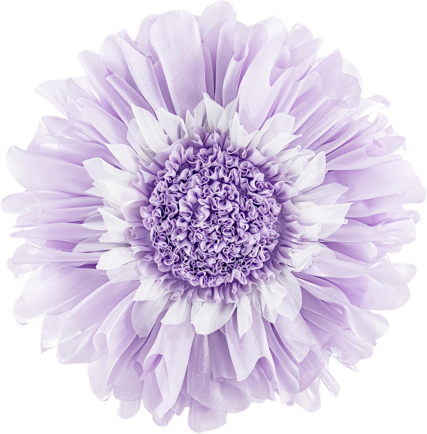Decorative 3D Flower Shaped Throw Pillow - Lavender / 14 Inch