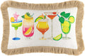 Decorative Tropical Throw Pillow Cover with Tassels - Default Title