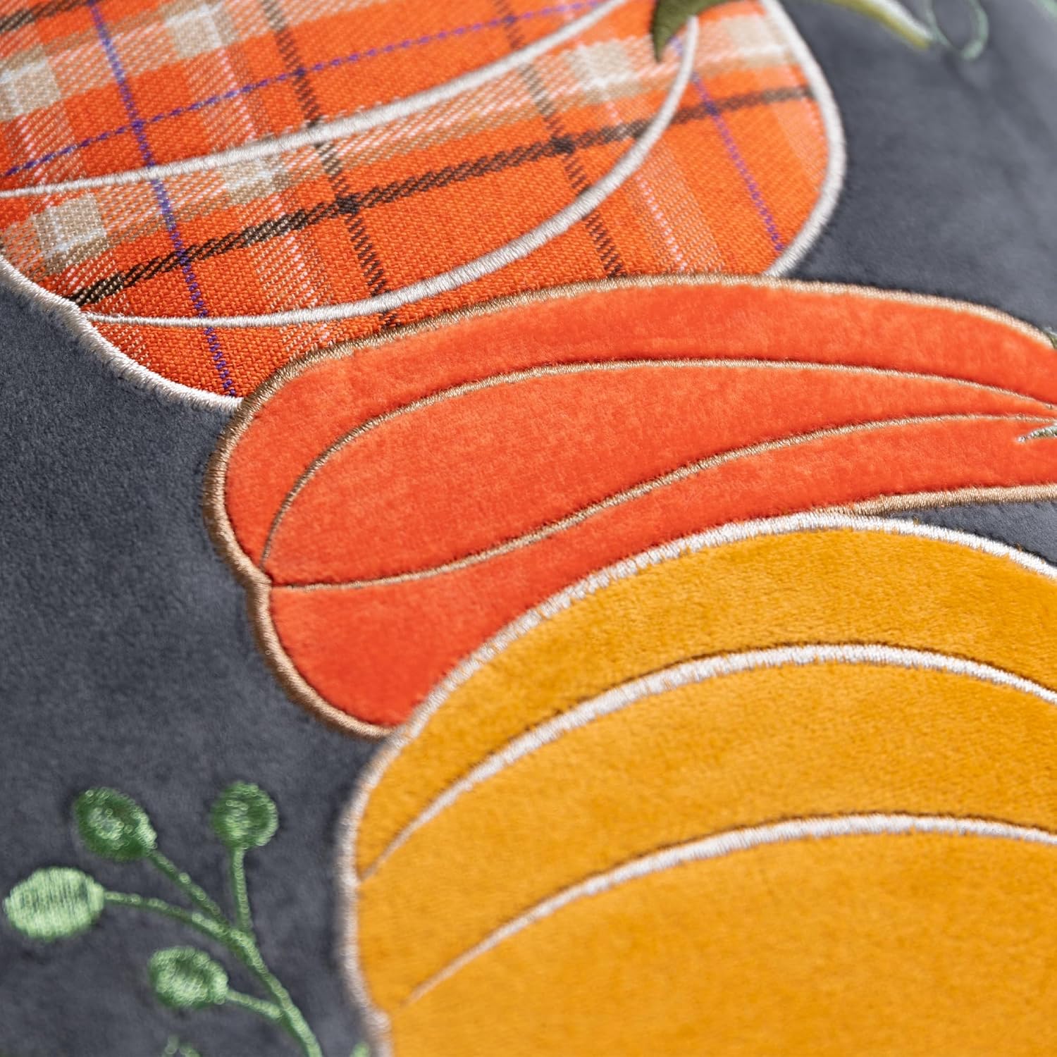 Hallowmas Pumpkin Throw Pillow Cover, Orange