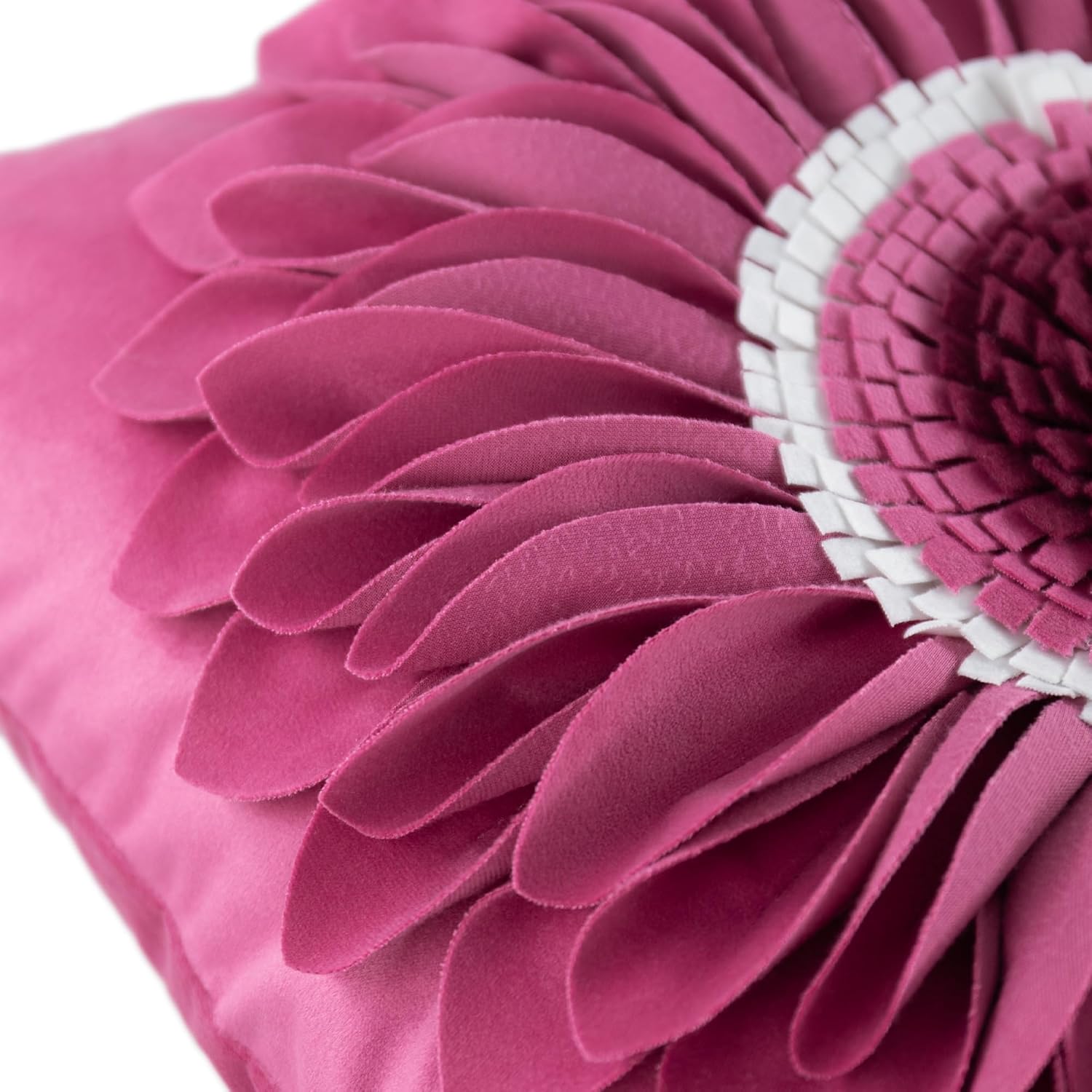 VG|red-fuchsia|3D Sunflowers Throw Pillow Cover Wine Red